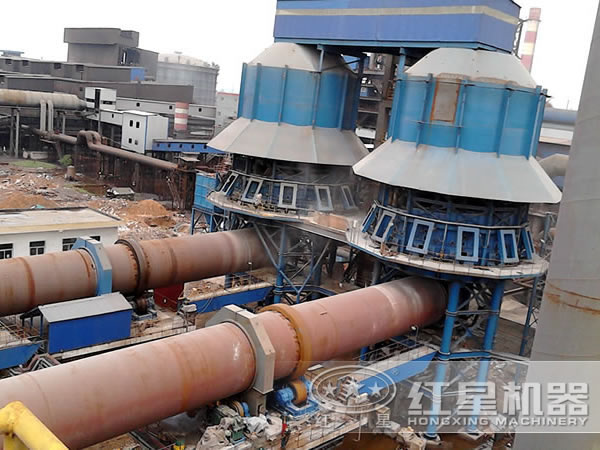 金屬鎂回轉窯工作現(xiàn)場