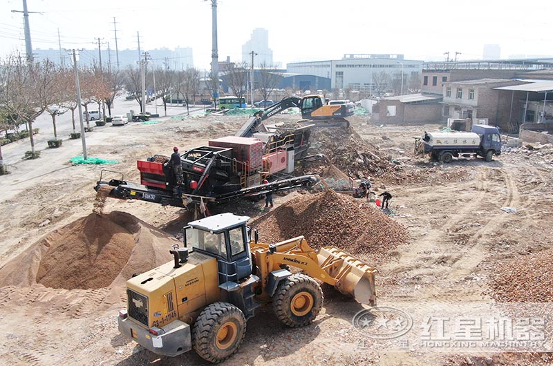 西安客戶(hù)磚石處理廠圖片