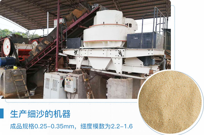 生產細沙現(xiàn)場
