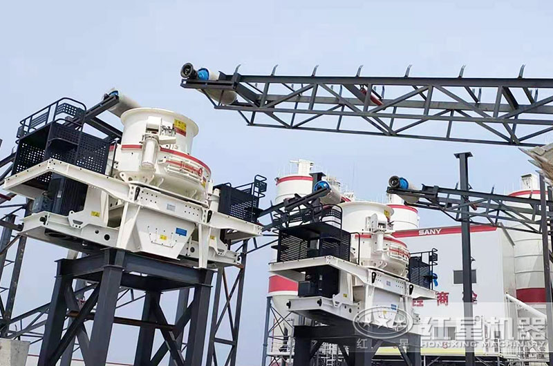 制砂機(jī)工作實拍圖