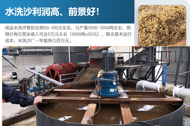 水洗砂的原料是什么？水洗沙一年能掙多少錢？