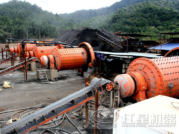 球磨機作業(yè)現場