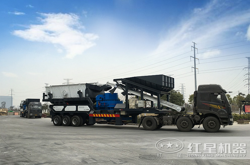 鵝卵石加工成沙選擇一步到位型移動碎沙機(jī)更合適！