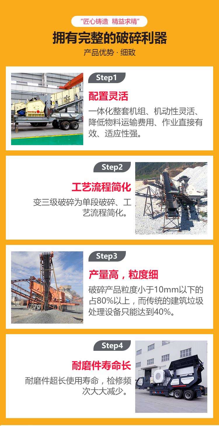 移動(dòng)碎沙機(jī)工作優(yōu)勢