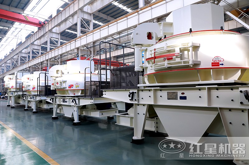 紅星河卵石制砂機(jī)生產(chǎn)車間