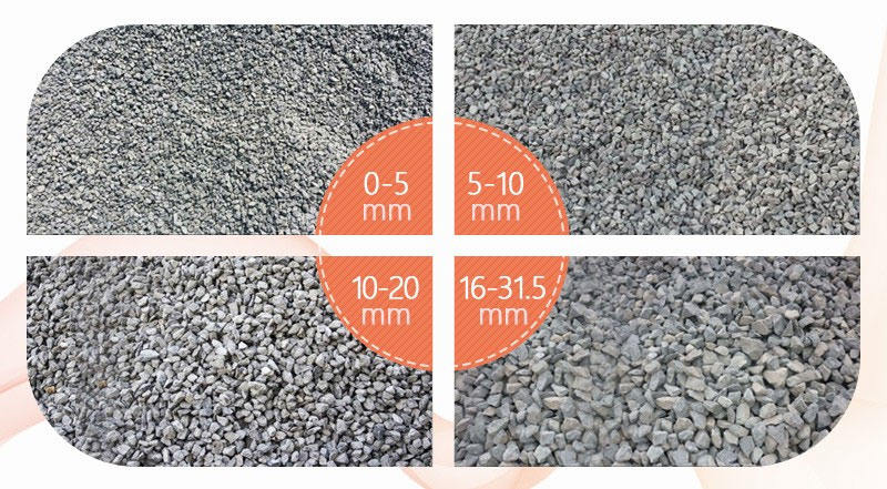 多種砂石骨料規(guī)格呈現(xiàn)
