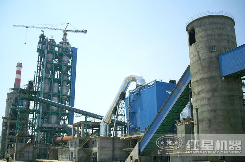 水泥廠(chǎng)設(shè)備全貌圖