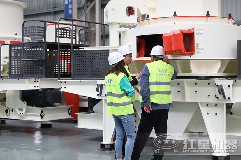 用戶來廠參觀沙場設備