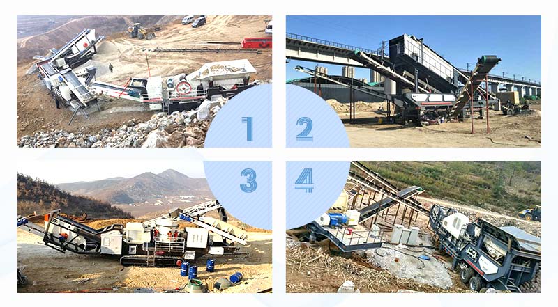 不同生產(chǎn)環(huán)境下移動(dòng)碎石機(jī)生產(chǎn)現(xiàn)場(chǎng)