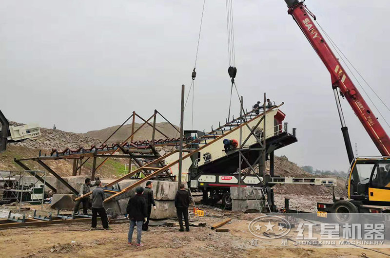 時產150T左右的河卵石移動式制砂機單價是多少？能不能分期付款？