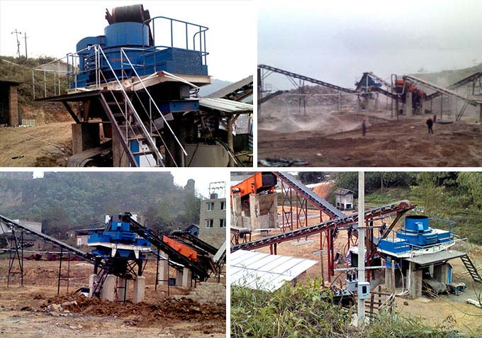 砂石料制砂機現(xiàn)場展示